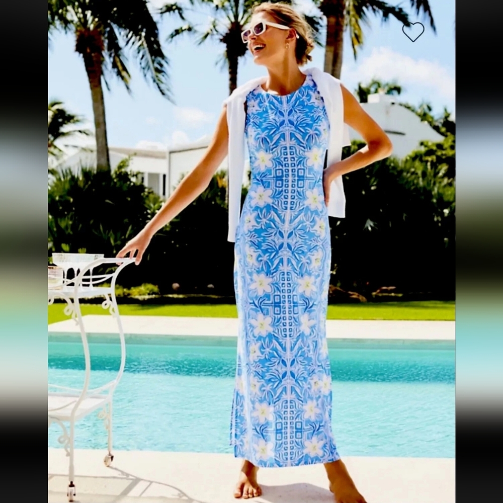 Lilly Pulitzer Noelle Maxi Dress XXS EUC